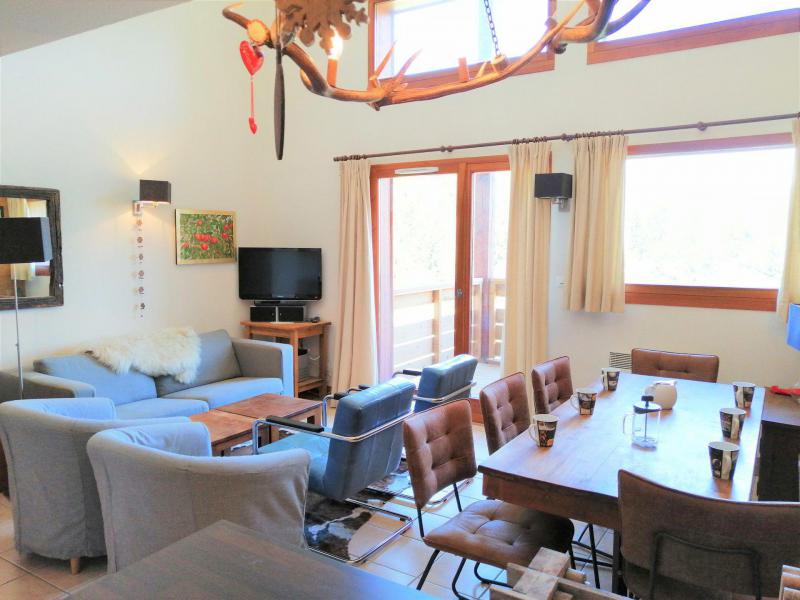 Ski verhuur Appartement duplex 4 kamers 8 personen (22) - Résidence les Jardins Alpins - Morillon - Woonkamer