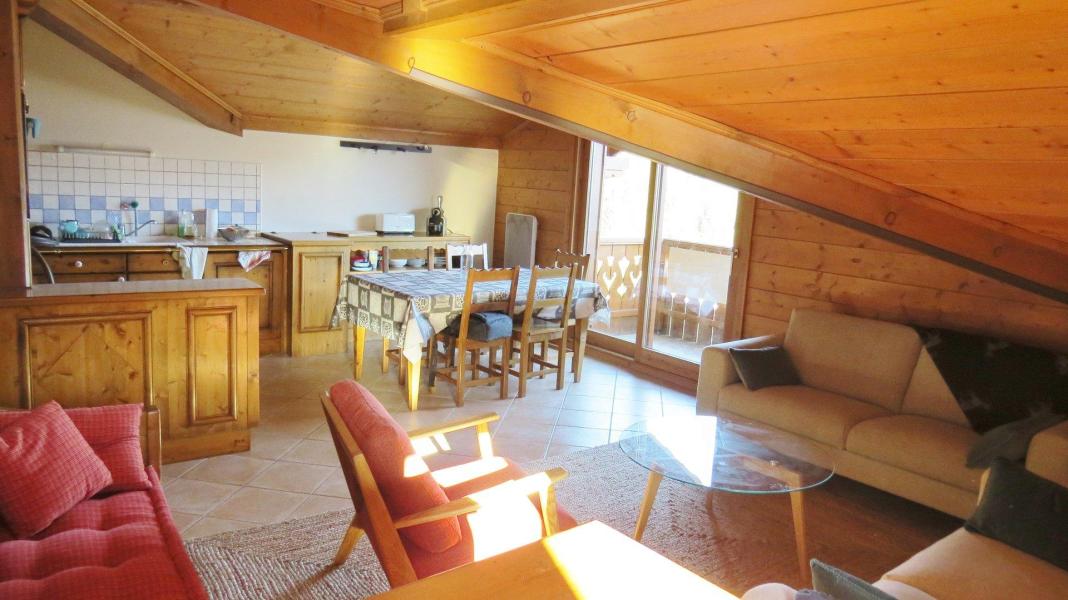 Wynajem na narty Apartament 4 pokojowy 8 osób (B16) - Résidence Refuge de l'Alpage - Morillon - Pokój gościnny