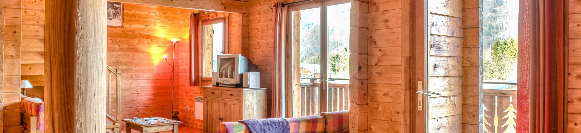 Rent in ski resort Les Chalets du Bois de Champelle - Morillon - Living room