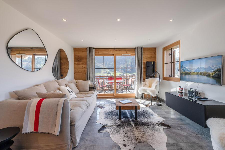 Rent in ski resort 3 room apartment 4 people (A1-5) - Chalet A1 Les Balcons des Bois Venants - Morzine - Living room