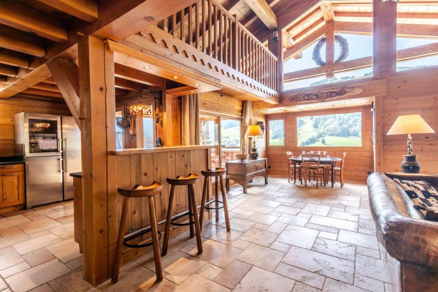 Rent in ski resort 7 room chalet 14 people - Chalet As de Coeur - Morzine - Living room