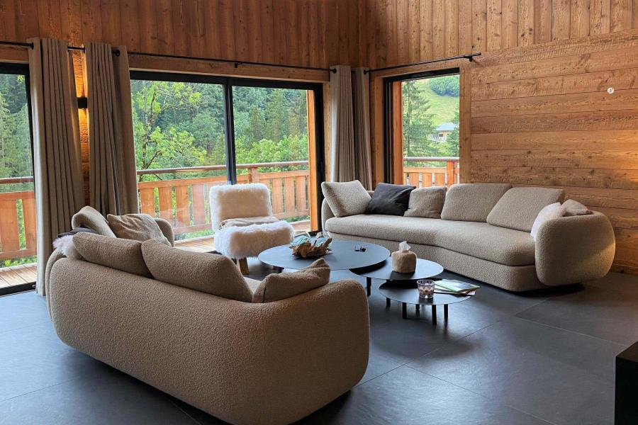Rent in ski resort 6 room triplex chalet 14 people ( FLOCON 2) - Chalet Flocon - Morzine - Living room