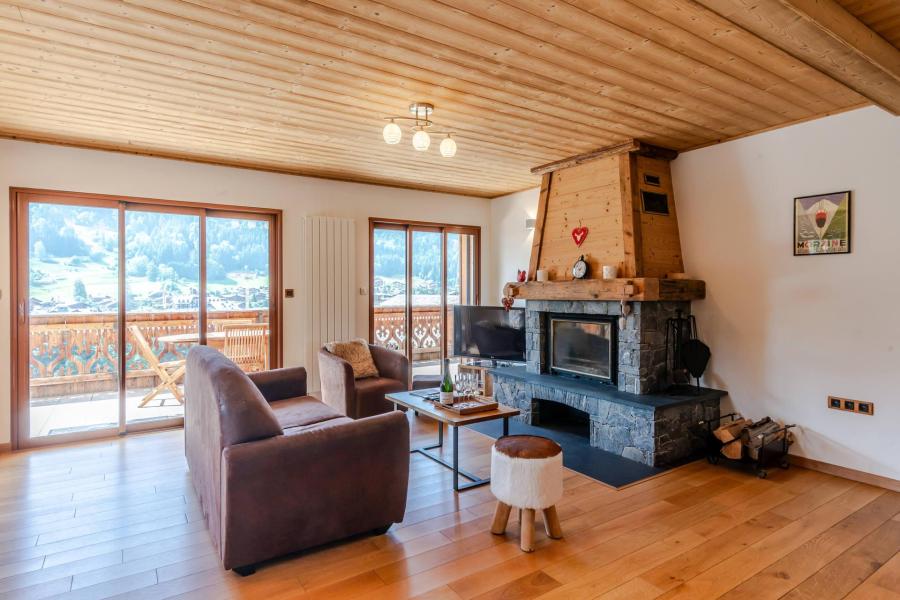 Location au ski Appartement 3 pièces 6 personnes (1) - Chalet l'Ourson Blanc Morzine - Morzine - Séjour
