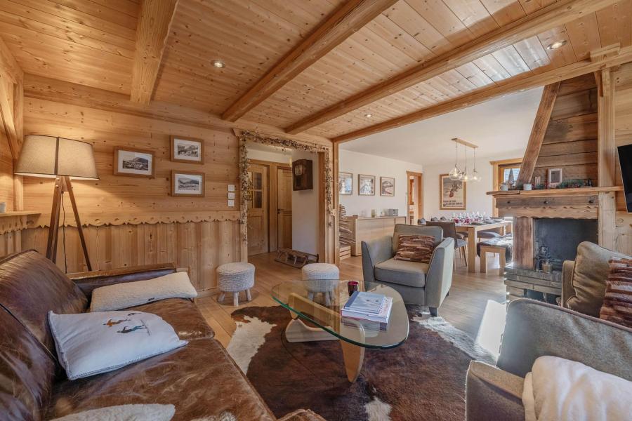 Rent in ski resort 6 room chalet 10 people - Chalet le Blizzard - Morzine - Living room