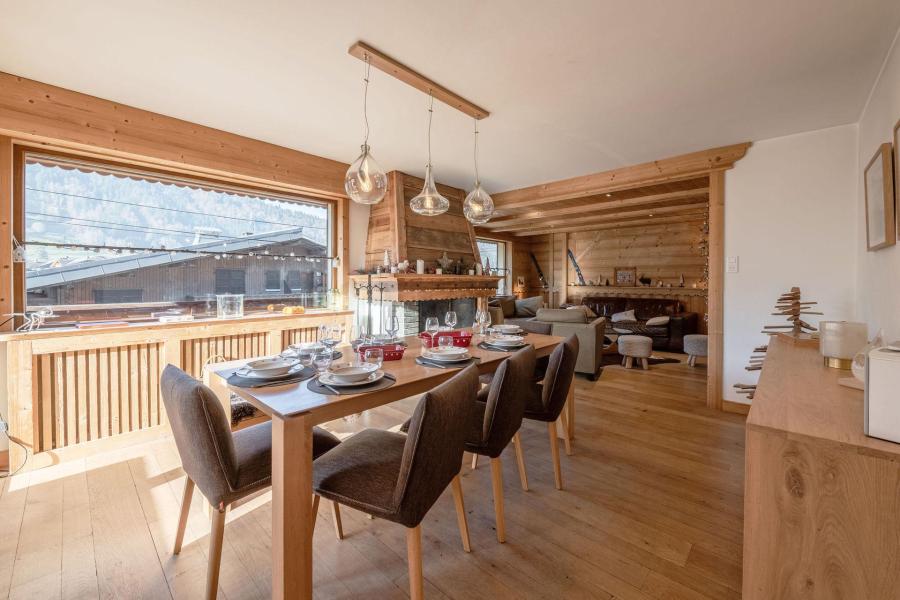 Ski verhuur Chalet 6 kamers 10 personen - Chalet le Blizzard - Morzine - Woonkamer