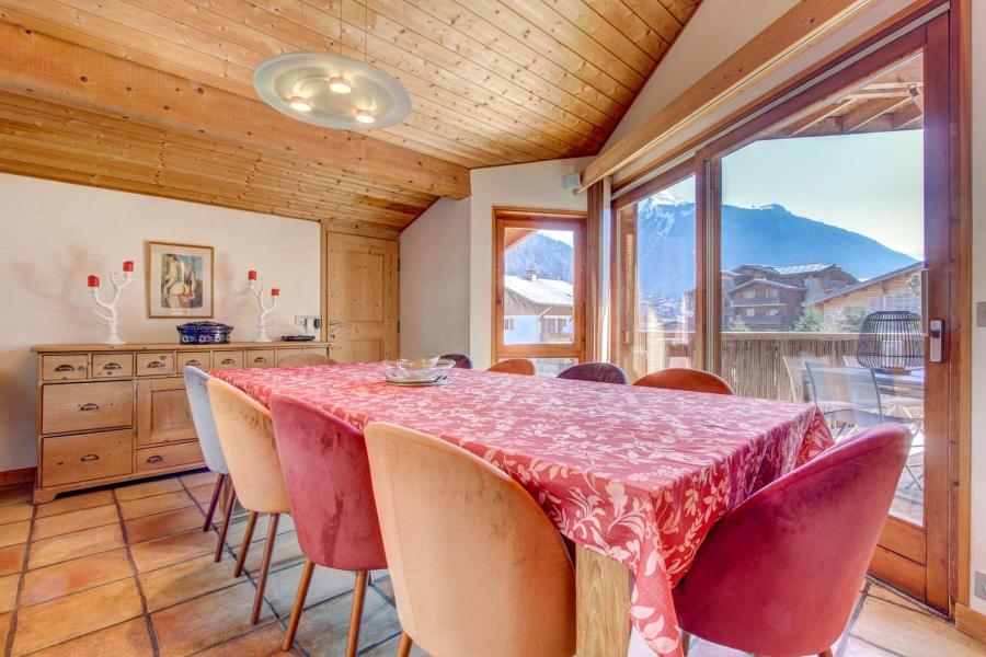 Ski verhuur Chalet 7 kamers 12 personen - Chalet le Mélèze - Morzine - Woonkamer