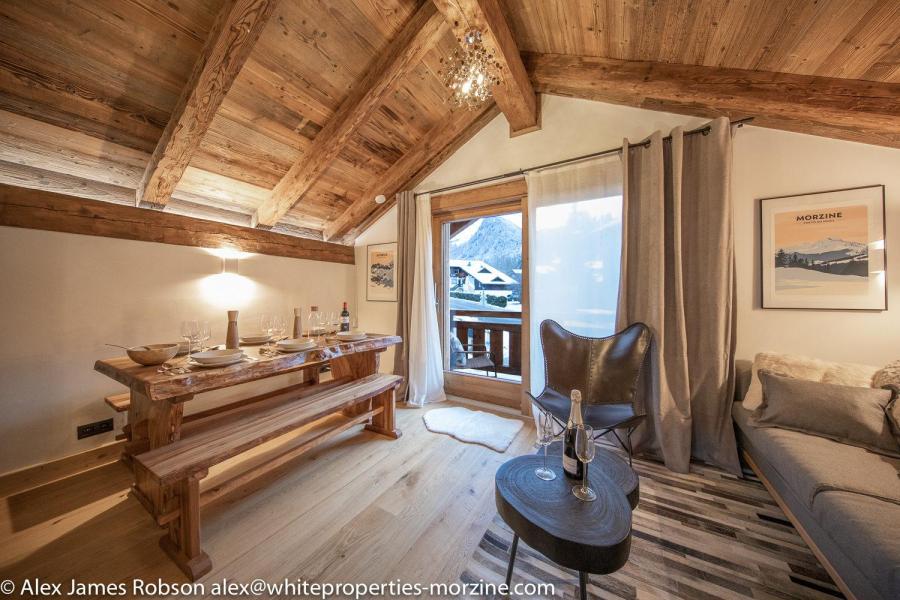 Rent in ski resort 2 room apartment 4 people - Chalet Mazot Bambi - Morzine - Living room