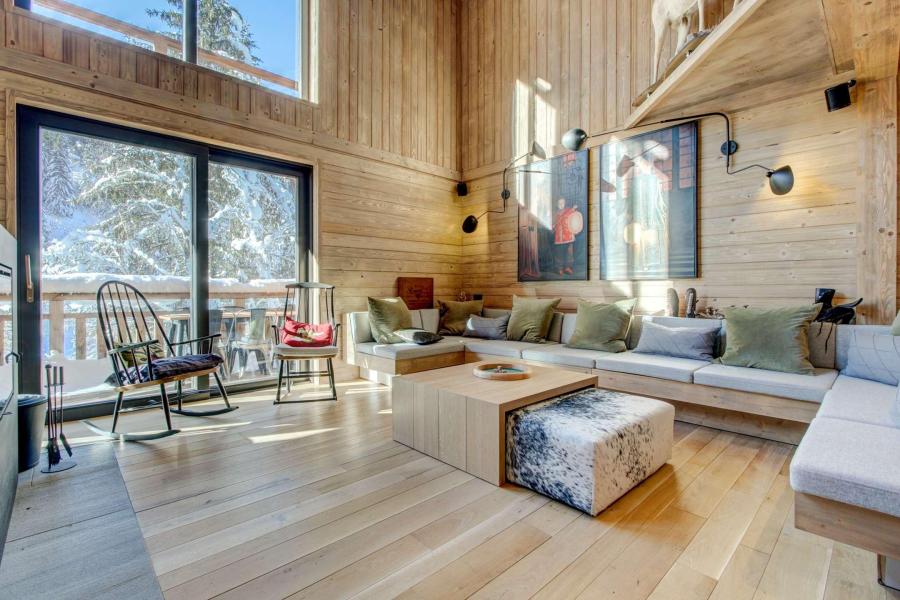 Rent in ski resort 7 room chalet 15 people - Chalet Mésange Boréale - Morzine - Living room