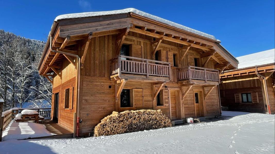 Holiday in mountain resort 7 room triplex chalet 16 people - Chalet Mesange Cendrée - Morzine - Winter outside