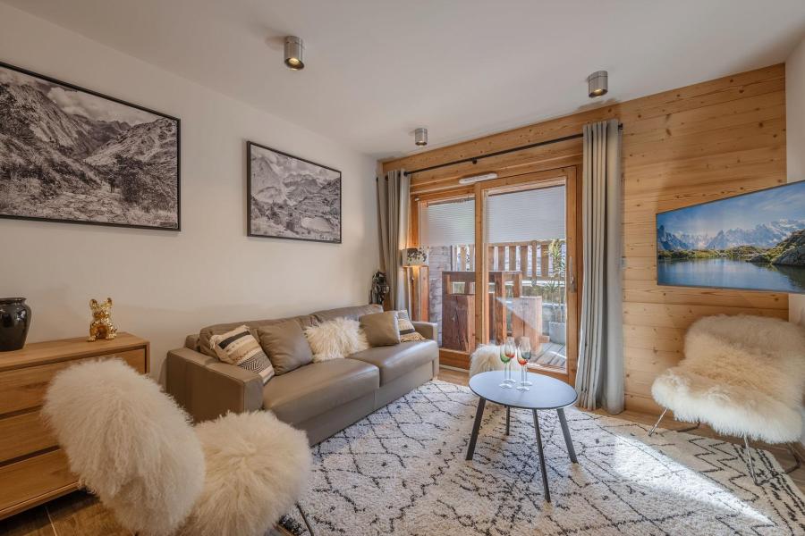 Rent in ski resort 3 room apartment 4 people (104) - Le Mas de Joux Plane - Morzine - Living room