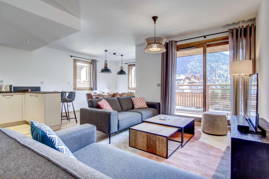 Skiverleih 4-Zimmer-Appartment für 8 Personen (B101) - Résidence Echo du Pleney - Morzine - Wohnzimmer