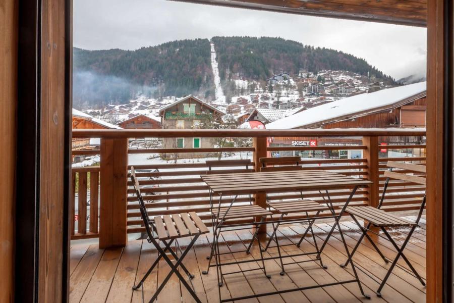 Skiverleih 4-Zimmer-Holzhütte für 8 Personen (A107) - Résidence Echo du Pleney - Morzine - Balkon