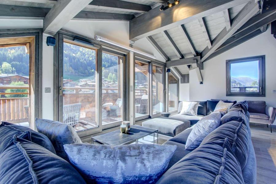Rent in ski resort 5 room duplex apartment 9 people (B203) - Résidence Echo du Pleney - Morzine - Living room