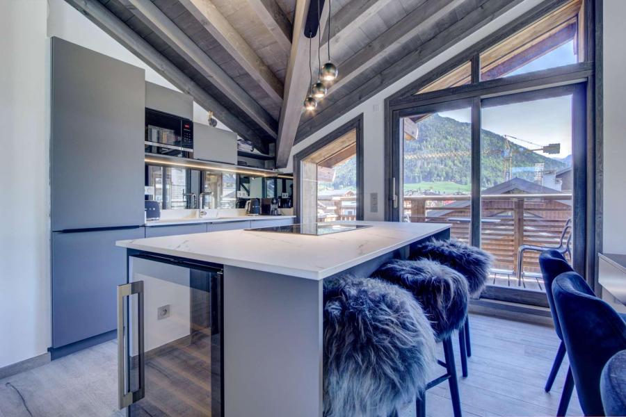 Rent in ski resort 5 room duplex apartment 9 people (B203) - Résidence Echo du Pleney - Morzine - Open-plan kitchen