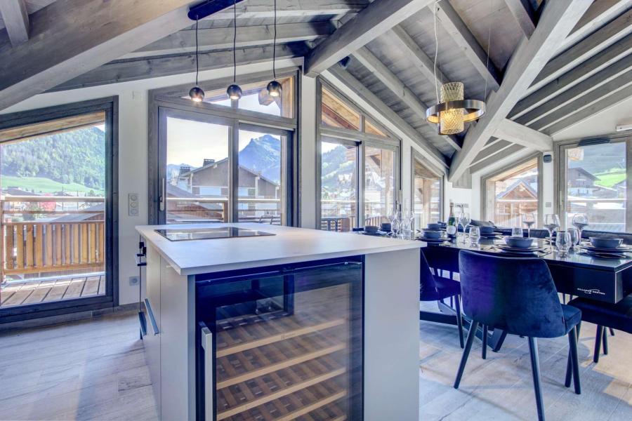 Rent in ski resort 5 room duplex apartment 9 people (B203) - Résidence Echo du Pleney - Morzine - Open-plan kitchen
