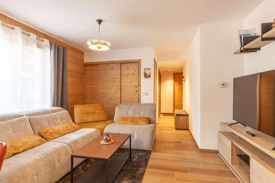 Ski verhuur Appartement 4 kabine kamers 8 personen (B202) - Résidence Echo du Pleney - Morzine - Woonkamer