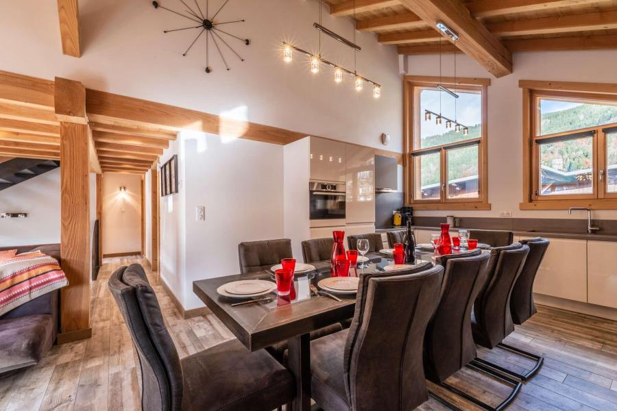 Skiverleih 6-Zimmer-Appartment für 11 Personen (ETOILE) - Résidence Hirondelle - Morzine - Wohnzimmer