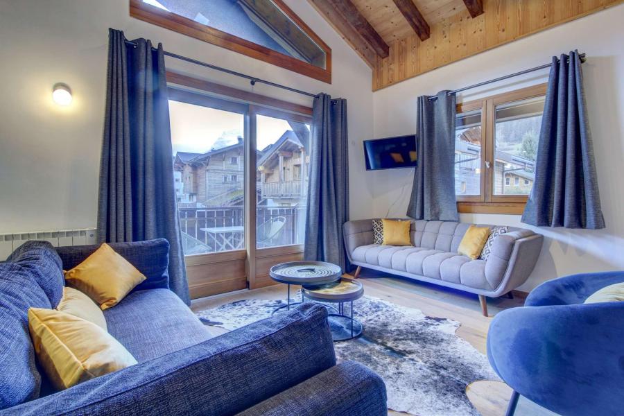 Skiverleih 6-Zimmer-Appartment für 10 Personen (6) - Résidence Jeanette - Morzine - Wohnzimmer