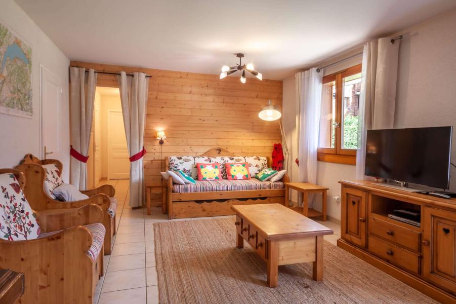 Wynajem na narty Apartament 3 pokojowy 6 osób (2) - Résidence Jeanette - Morzine - Pokój gościnny