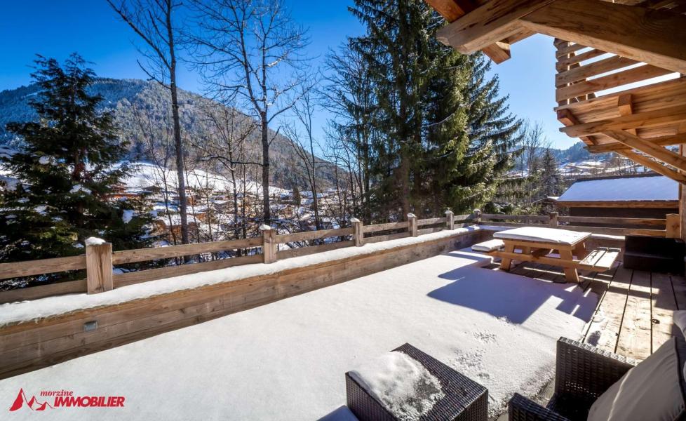 Rent in ski resort 4 room apartment 6 people - Résidence l'Auberge - Morzine - Winter outside