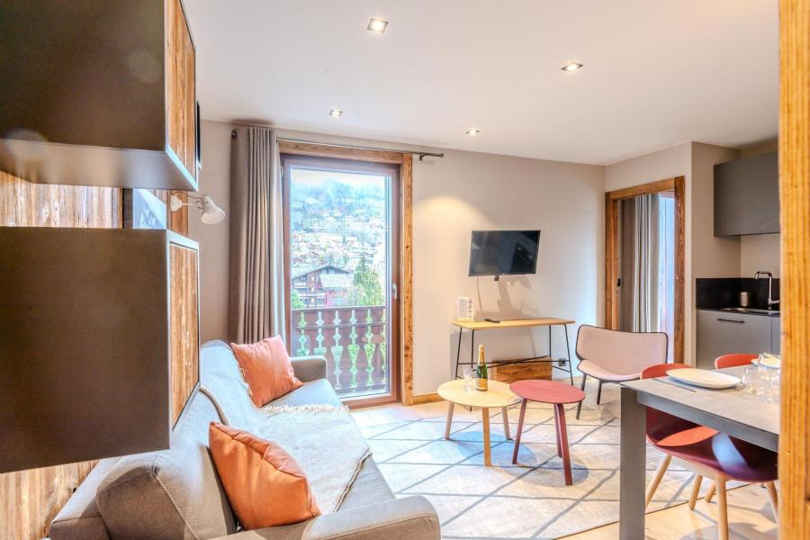 Rent in ski resort 2 room apartment 4 people (B3) - Résidence l'Edelweiss - Morzine - Living room
