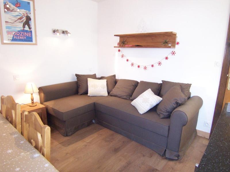 Rent in ski resort 2 room apartment 6 people (C1) - Résidence l'Edelweiss - Morzine - Living room