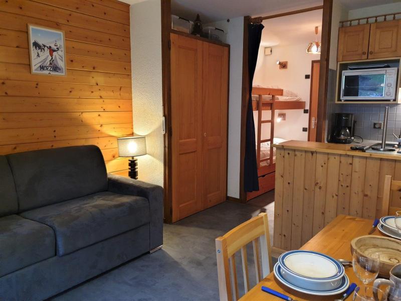 Аренда на лыжном курорте Квартира студия со спальней для 4 чел. (A17) - Résidence la Corniche - Morzine - Салон