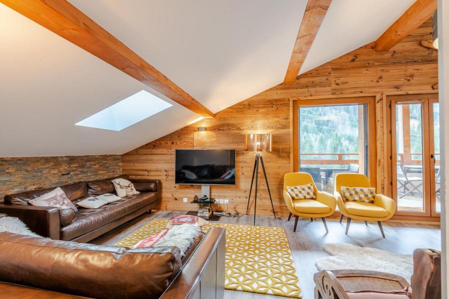 Rent in ski resort 5 room apartment 8 people (12) - Résidence la Source d'Aulps - Morzine - Living room