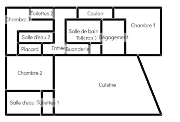 Wynajem na narty Apartament 5 pokojowy 8 osób (A2) - Résidence le Bretalet - Morzine - Plan