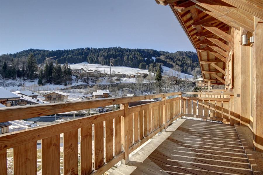 Rent in ski resort 4 room duplex apartment 8 people (4) - Résidence le Hameau des Fés - Morzine - Balcony