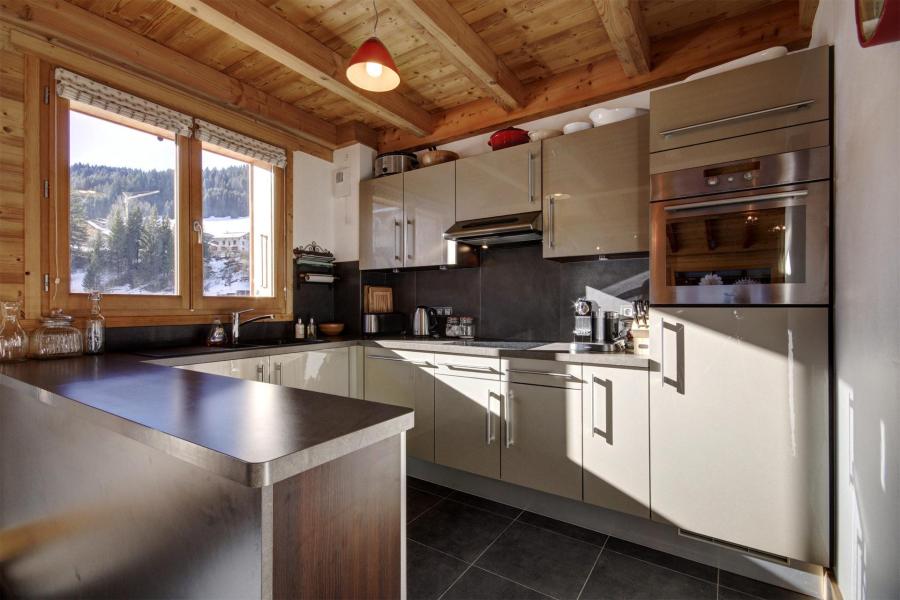 Rent in ski resort 4 room duplex apartment 8 people (4) - Résidence le Hameau des Fés - Morzine - Kitchen