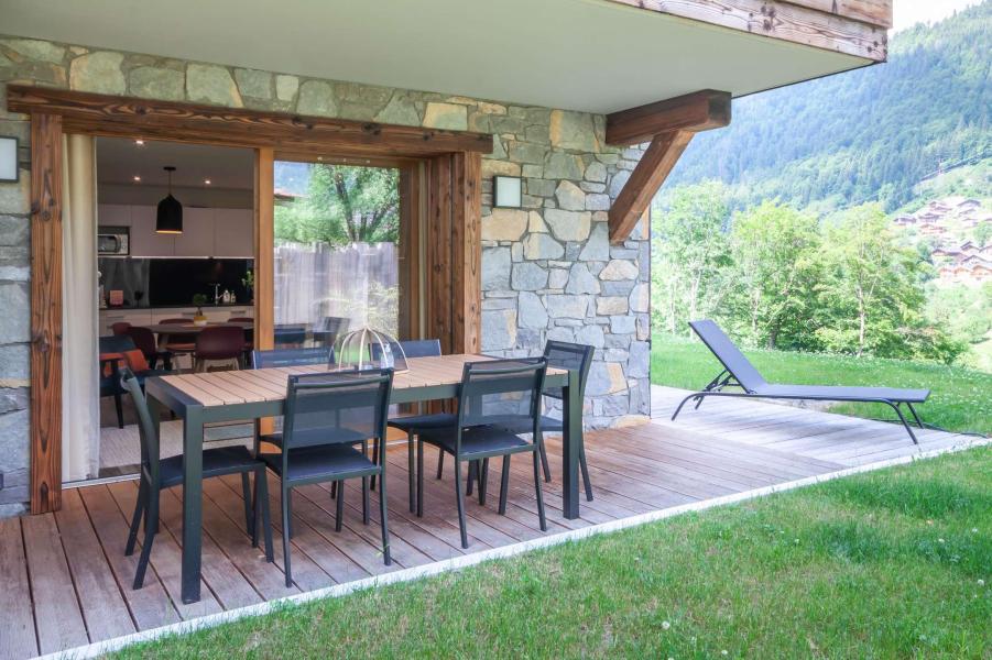 Skiverleih 4-Zimmer-Appartment für 6 Personen (1) - Résidence le Lapia - Morzine - Terrasse