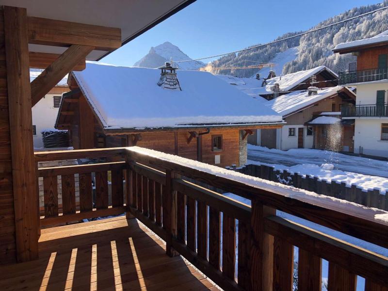 Аренда на лыжном курорте Апартаменты 3 комнат 6 чел. (104) - Résidence le Lapia - Morzine - зимой под открытым небом