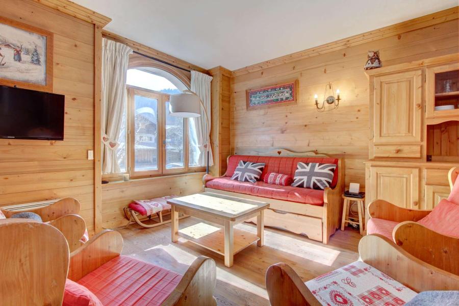 Rent in ski resort 3 room apartment 8 people (3) - Résidence le Lodge - Morzine - Living room