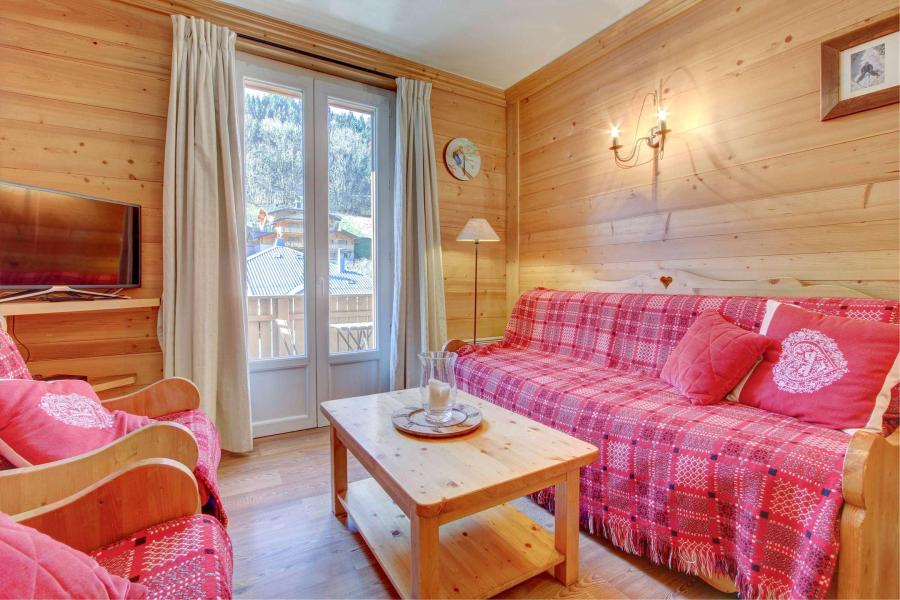 Wynajem na narty Apartament 3 pokojowy 6 osób (8) - Résidence le Lodge - Morzine - Pokój gościnny