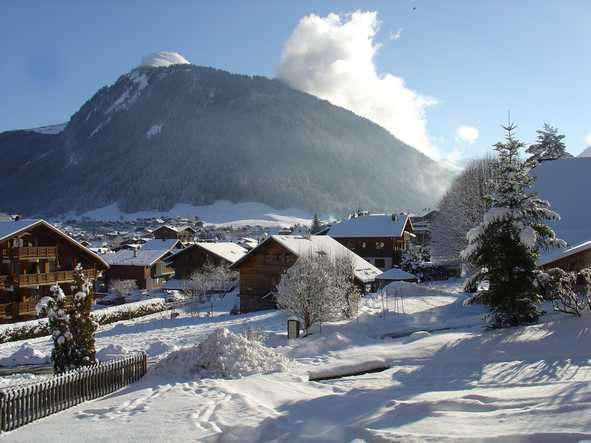 Vacances en montagne Studio coin montagne 4 personnes (A4) - Résidence le Picaron - Morzine - Extérieur hiver