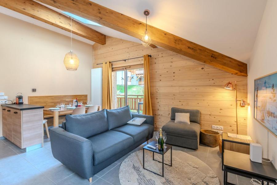 Ski verhuur Appartement 3 kamers 5 personen (A302) - Résidence les Bailicimes - Morzine - Woonkamer