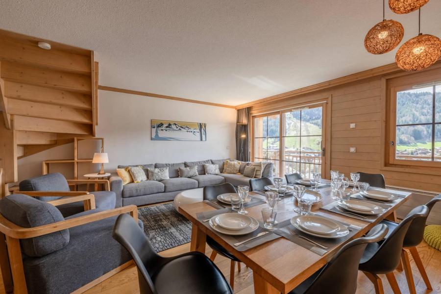 Rent in ski resort 5 room duplex apartment 8 people (3) - Résidence les Balcons des Bois Venants - Morzine - Living room