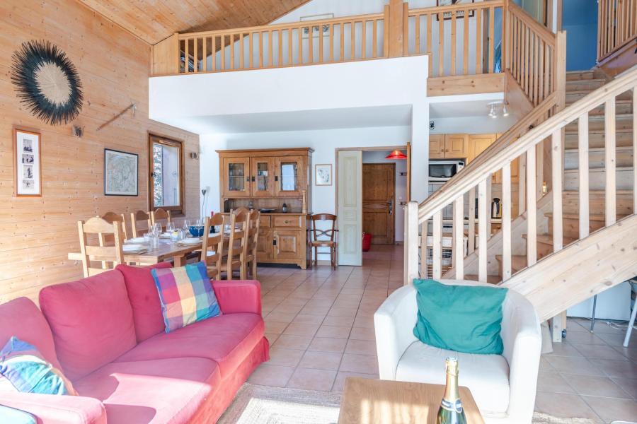 Rent in ski resort 5 room duplex apartment 10 people (5) - Résidence les Cordettes - Morzine - Living room
