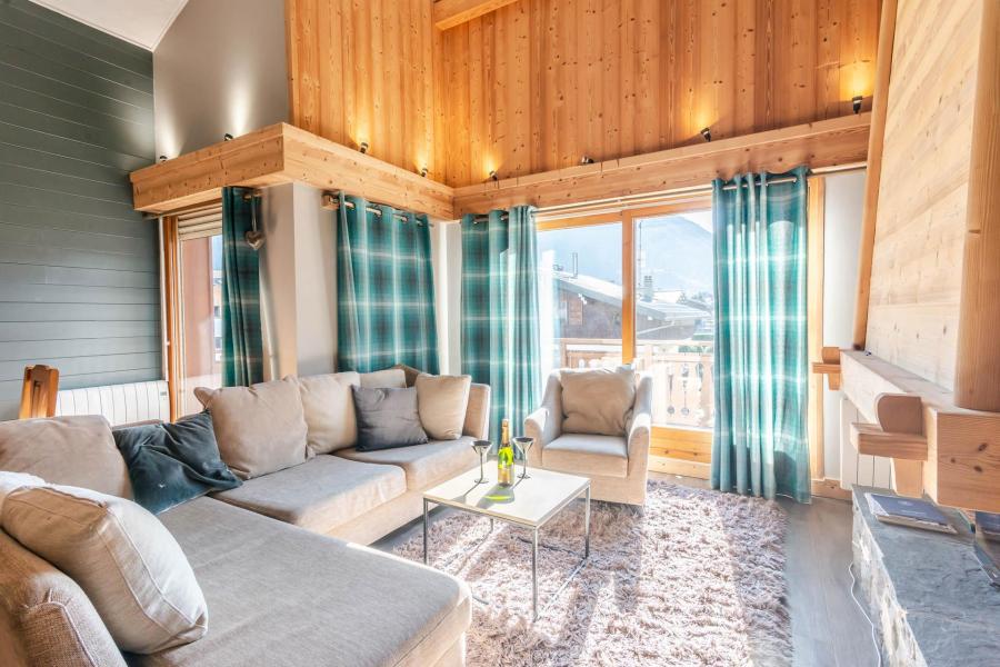 Skiverleih 5 Zimmer Maisonettewohnung für 10 Personen (4) - Résidence les Cordettes - Morzine - Wohnzimmer