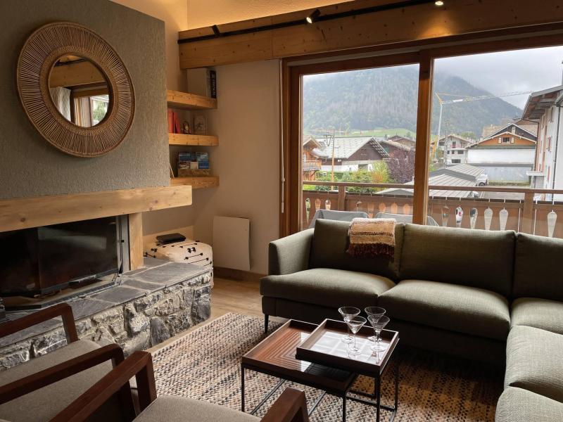 Skiverleih 5 Zimmer Maisonettewohnung für 10 Personen (5) - Résidence les Cordettes - Morzine - Wohnzimmer