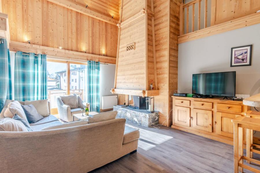 Ski verhuur Appartement duplex 5 kamers 10 personen (4) - Résidence les Cordettes - Morzine - Woonkamer