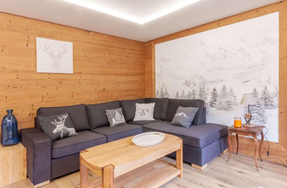 Ski verhuur Appartement 4 kamers 6 personen - Résidence les Triolets - Morzine - Woonkamer