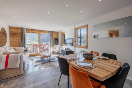 Skiverleih 3-Zimmer-Appartment für 4 Personen (A1-5) - Chalet A1 Les Balcons des Bois Venants - Morzine - Wohnzimmer