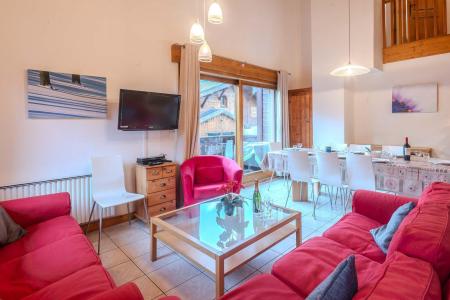 Rent in ski resort 6 room duplex apartment 9 people (4) - Chalet Ale - Morzine - Living room