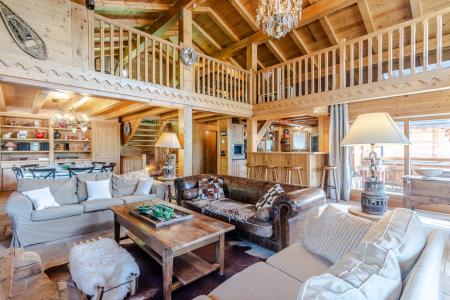 Rent in ski resort 7 room chalet 14 people - Chalet As de Coeur - Morzine - Living room