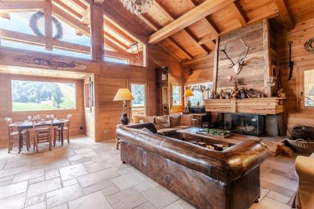 Rent in ski resort 7 room chalet 14 people - Chalet As de Coeur - Morzine - Living room