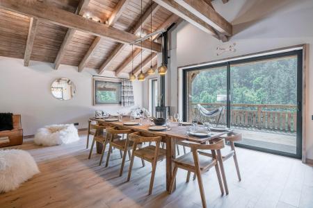 Rent in ski resort 5 room duplex chalet 10 people - Chalet Bonheur - Morzine - Living room