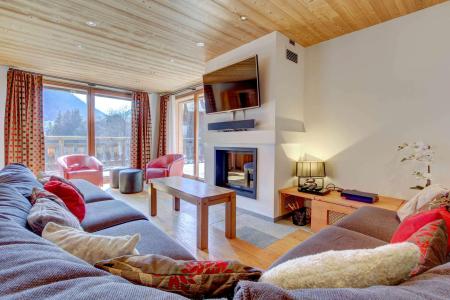 Rent in ski resort 5 room chalet 10 people - Chalet Kaïla - Morzine - Living room