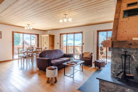Rent in ski resort 3 room apartment 6 people (1) - Chalet l'Ourson Blanc Morzine - Morzine - Living room